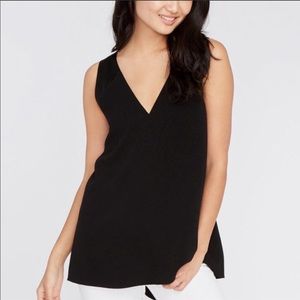 Rachel Roy Cross Back Black Blouse XL